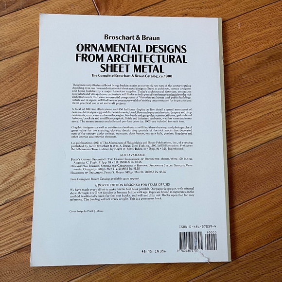 Vintage 1992 Ornamental Designs From Architectural Sheet Metal - Picture 2 of 7